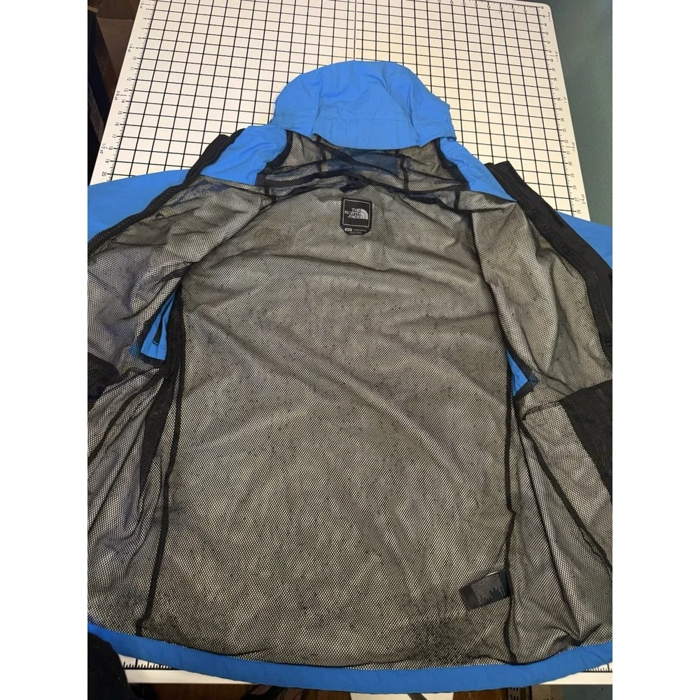 The North Face HyVent Colorblock Hooded Full Zip Rain Jacket Men's M